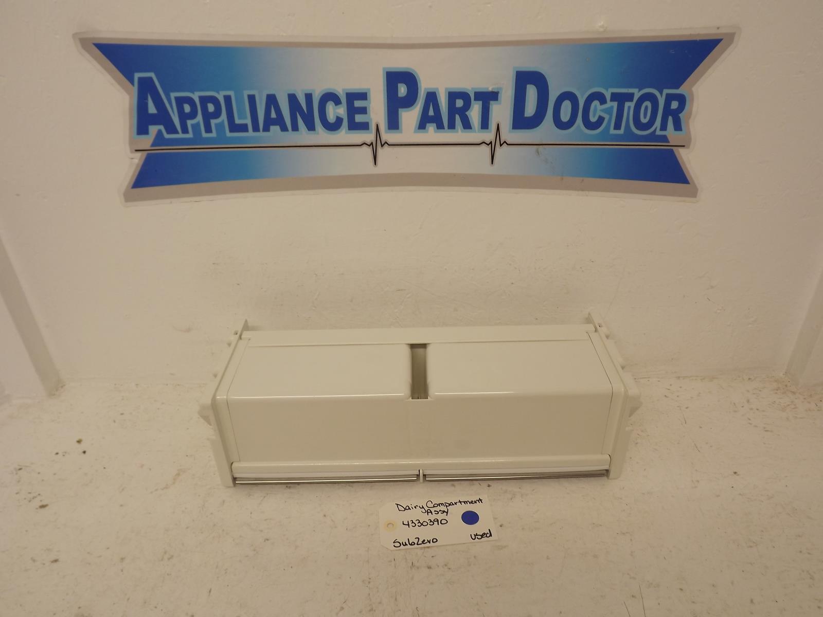 SubZero Refrigerator 4330390 Model #590 Dairy Compartment Assy Used SubZero Refrigerator 4330390 Model #590 Dairy Compartment Assy Used
